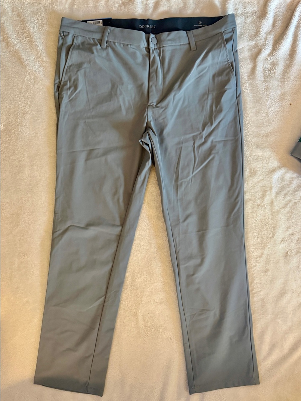NWT Dockers Men's Tech Chino Slim Fit Pants Gray Size 38x32